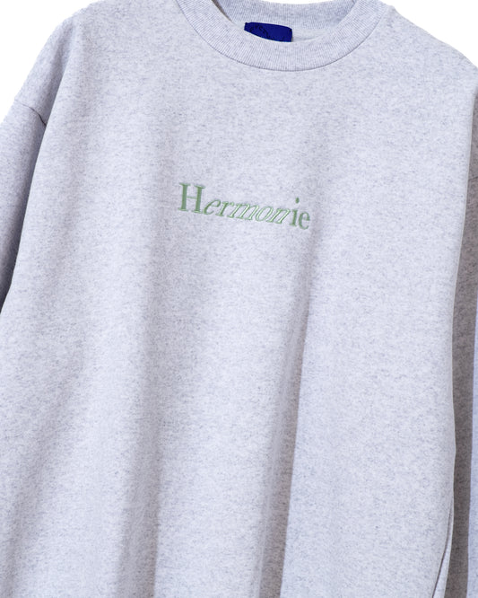 Hermonie ヘビーウェイト クルーネック
<ashgrey×lime green>