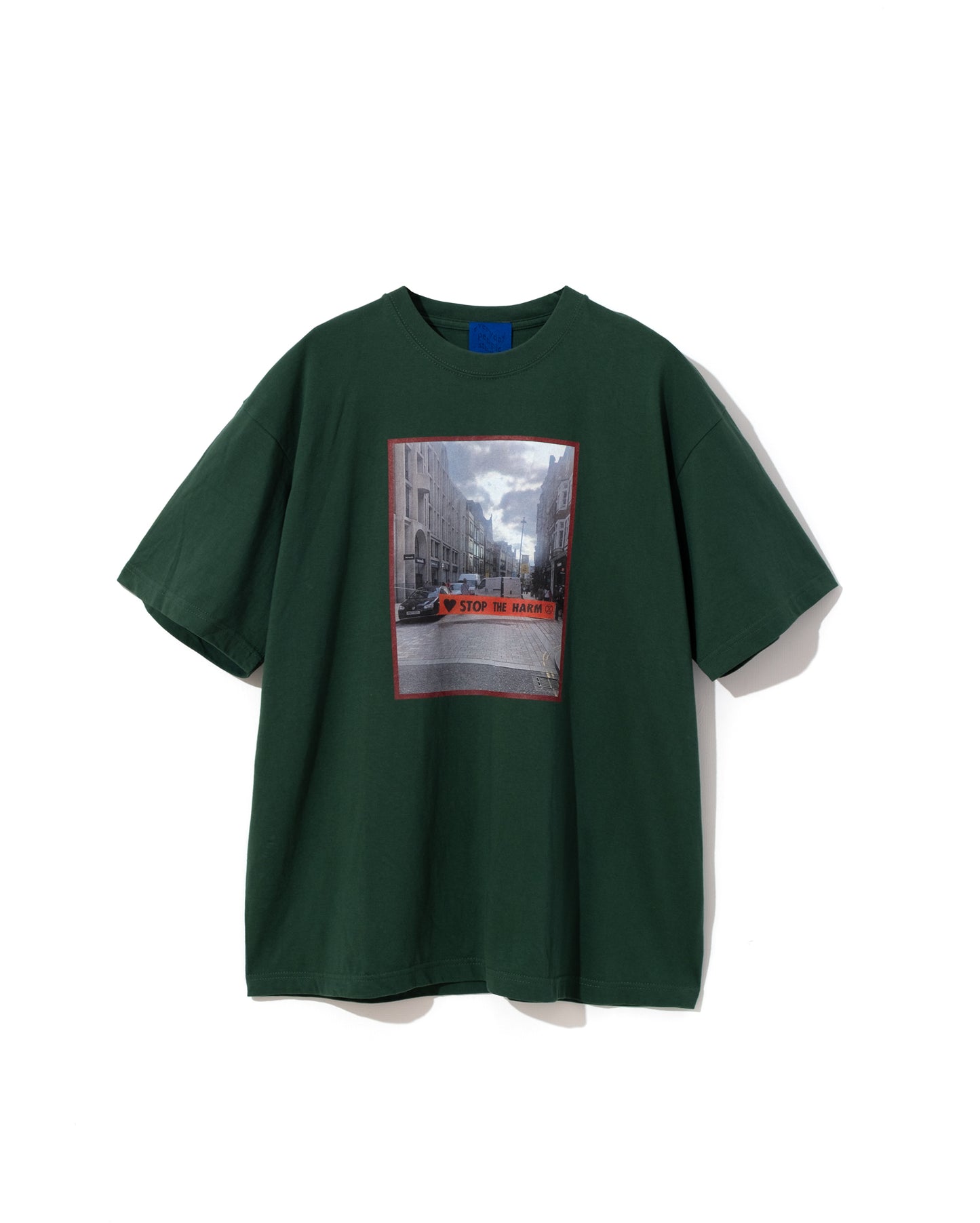 STOP THE HARM T-shirt <forest green>