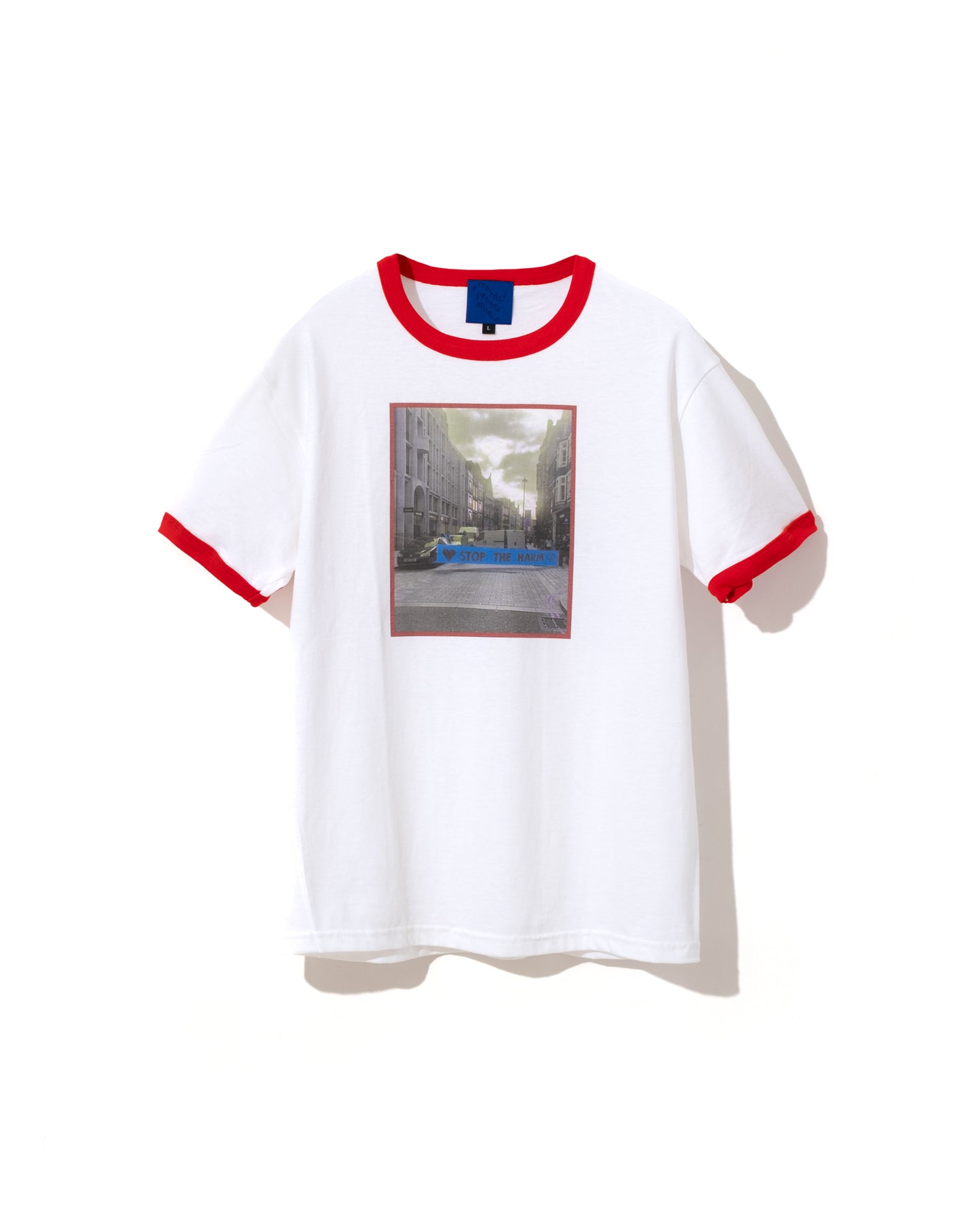 STOP THE HARM Ringer T-shirt