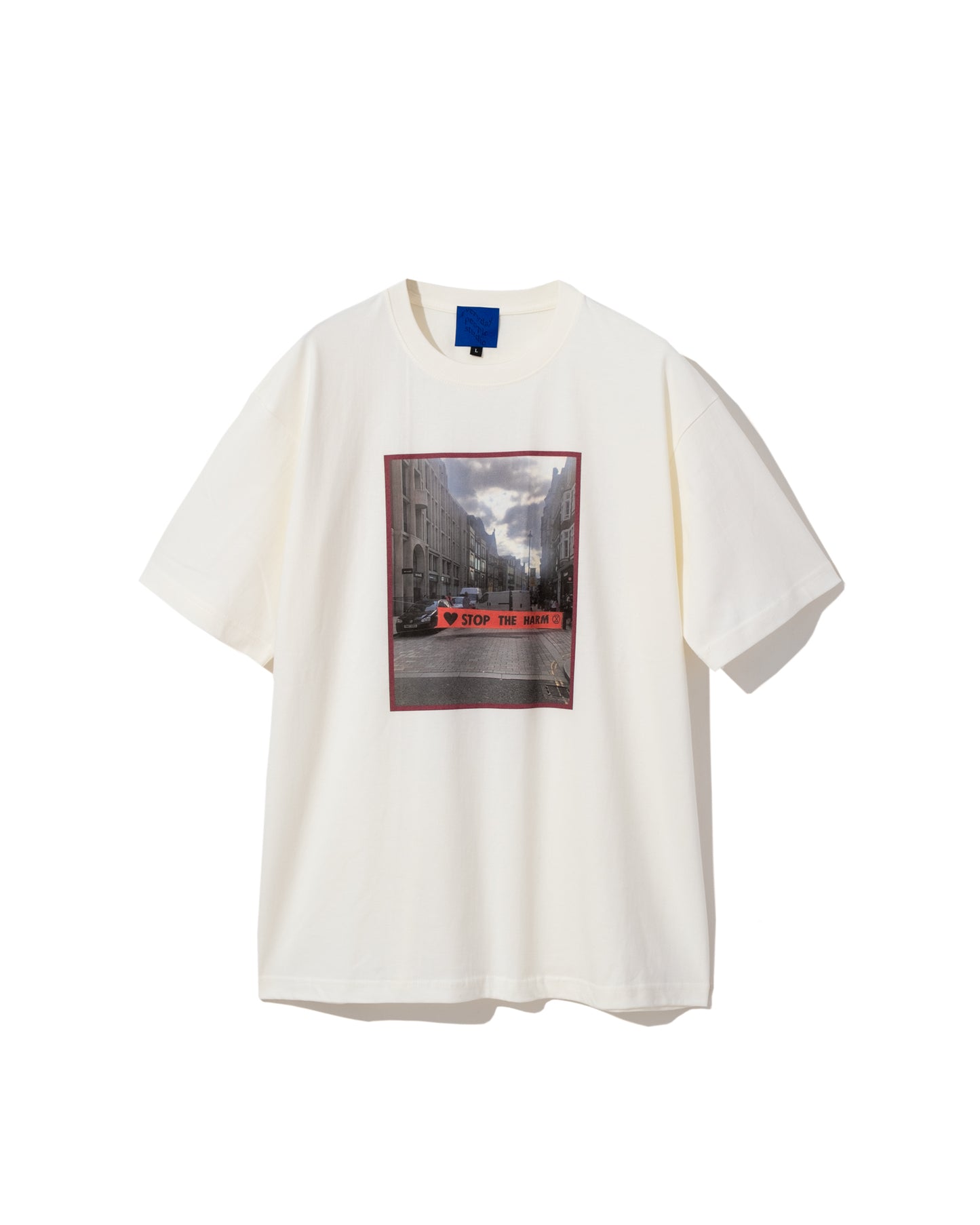 STOP THE HARM T-shirt <white>