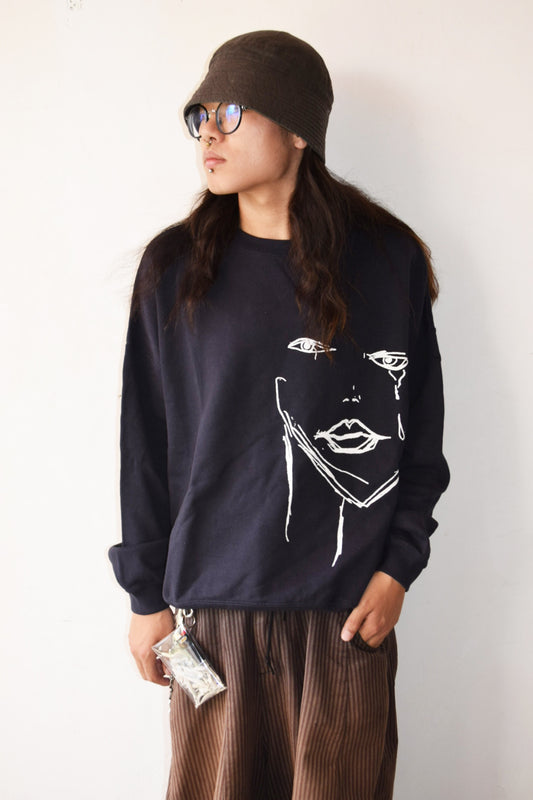Tears Back Logo Crew Neck