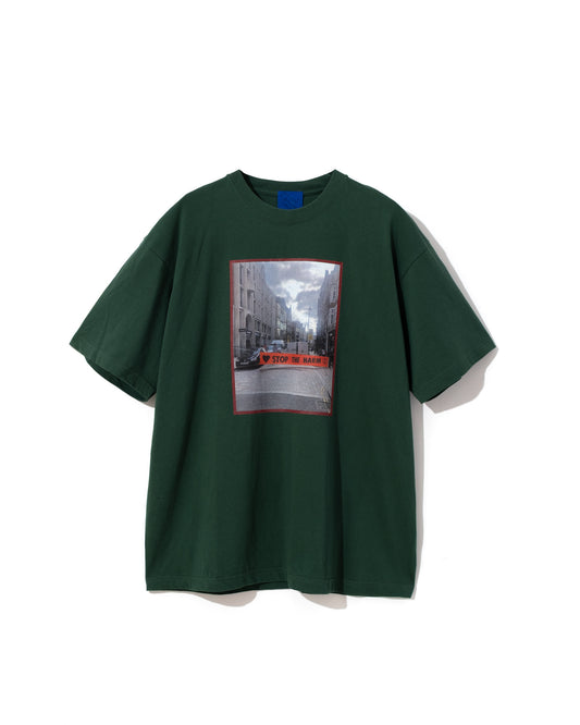 STOP THE HARM T-shirt <forest green>