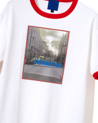 STOP THE HARM Ringer T-shirt